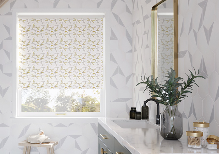 Dragonflies, Sunshine Yellow - Twist&Fit Roller Blind - Image 3